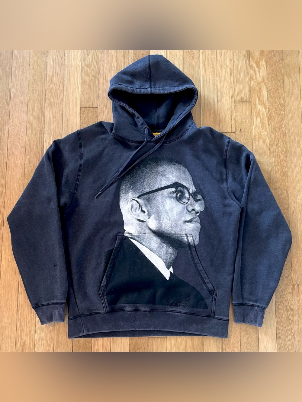 Malcolm X Hoodie Rare Shoe Palace Collection M Washed Black No Justice No Peace